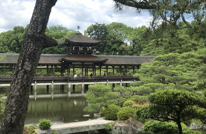 京都平安神宮の菖蒲会のお茶会に参加しました