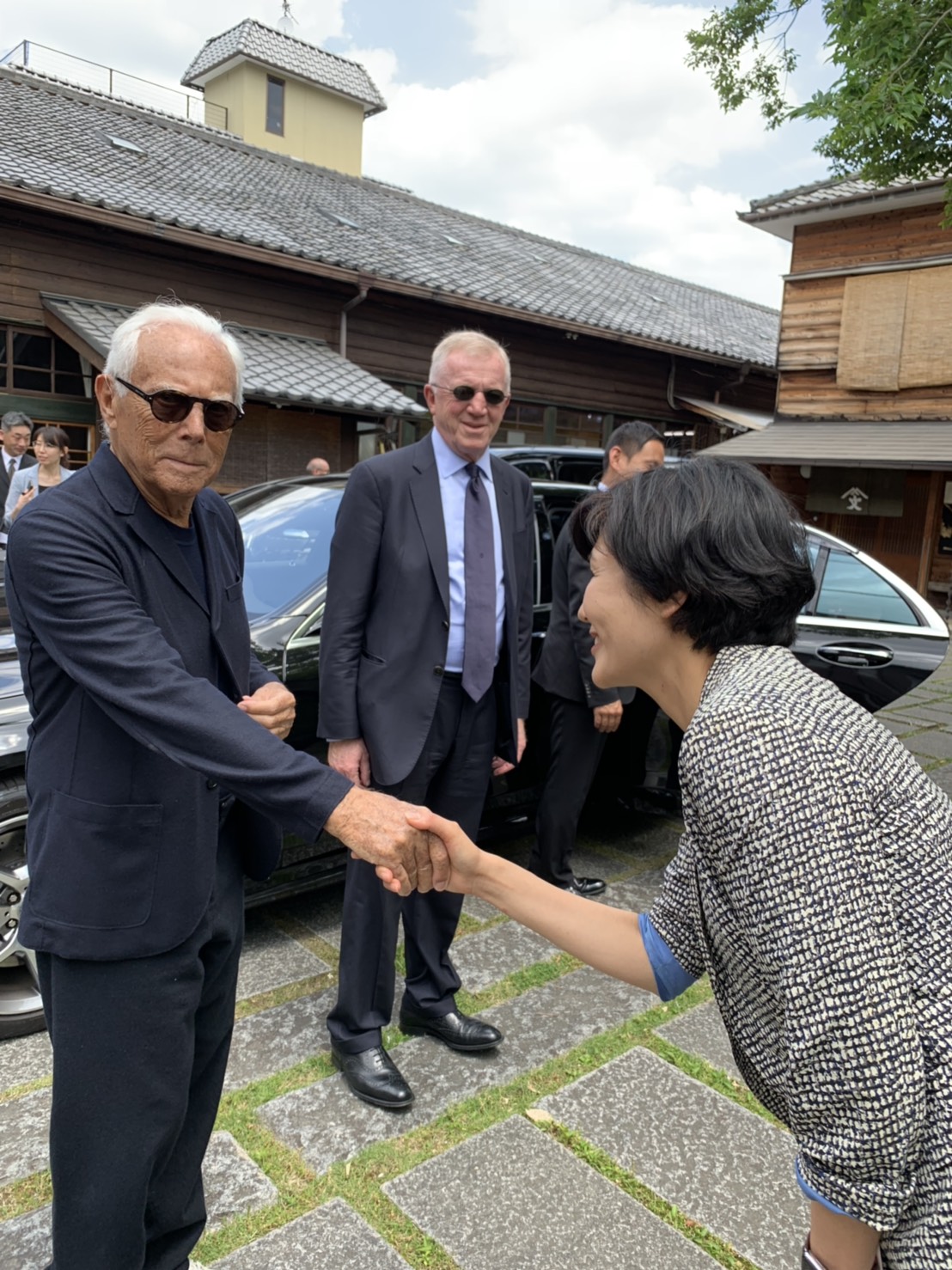 ジョルジオアルマーニさん織成館に来館 | 京都きもの巡り